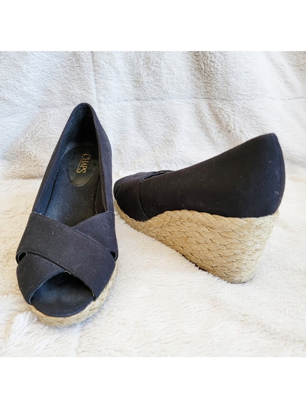 Chaps Open Toe Wedge Sandal